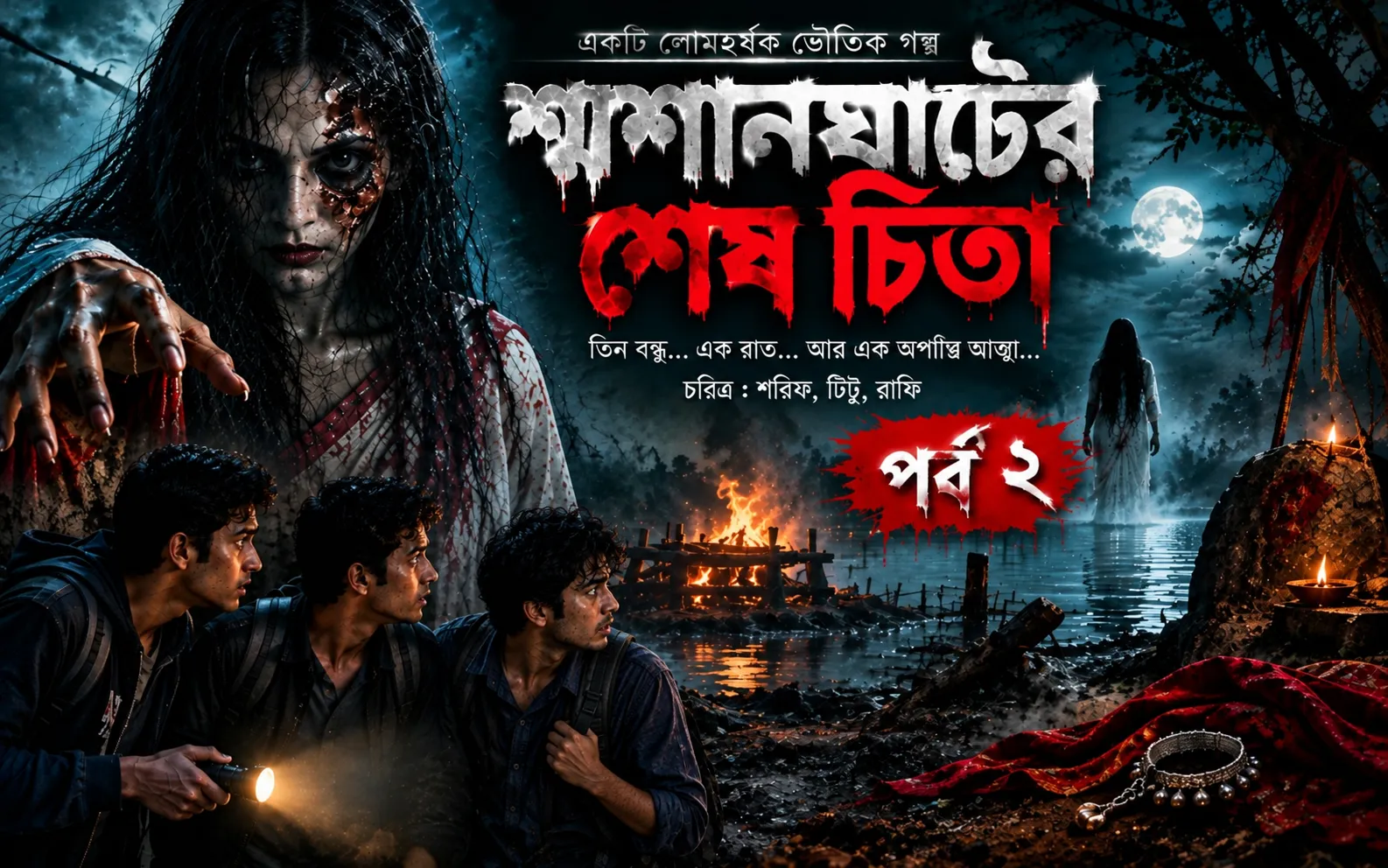 শ্মশানঘাটের শেষ চিতা "একটি লোমহর্ষক ভৌতিক গল্প" পর্ব-২