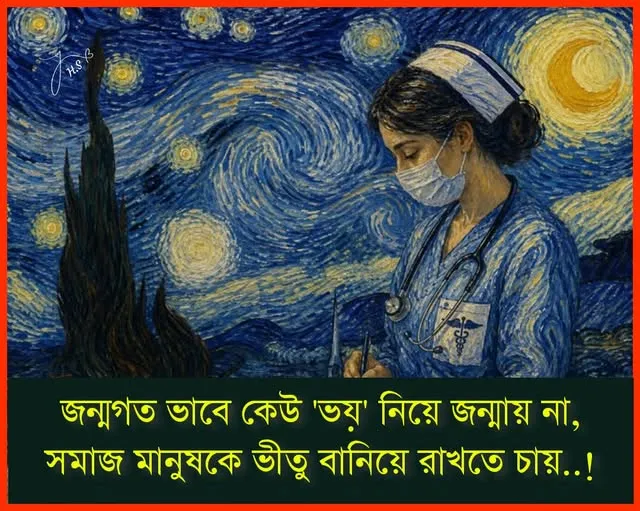 ভয় জন্মগত নয়, ভয় হয় সামাজিক