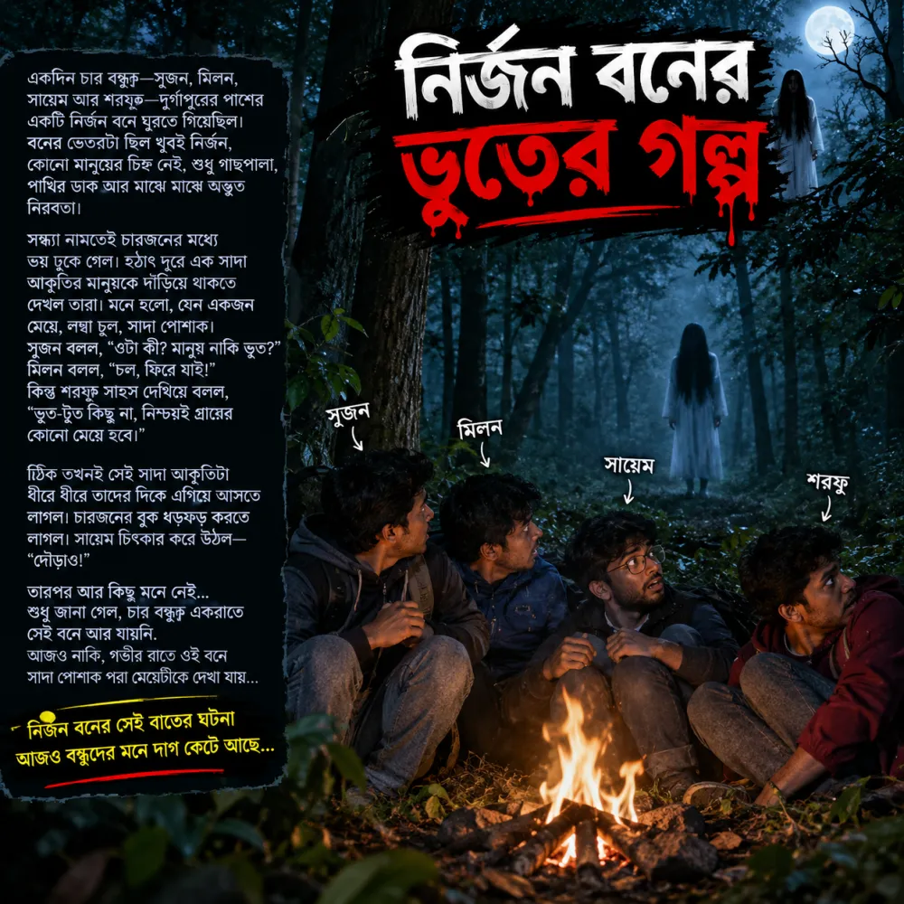 নির্জন বনের ভুতের গল্প 👻