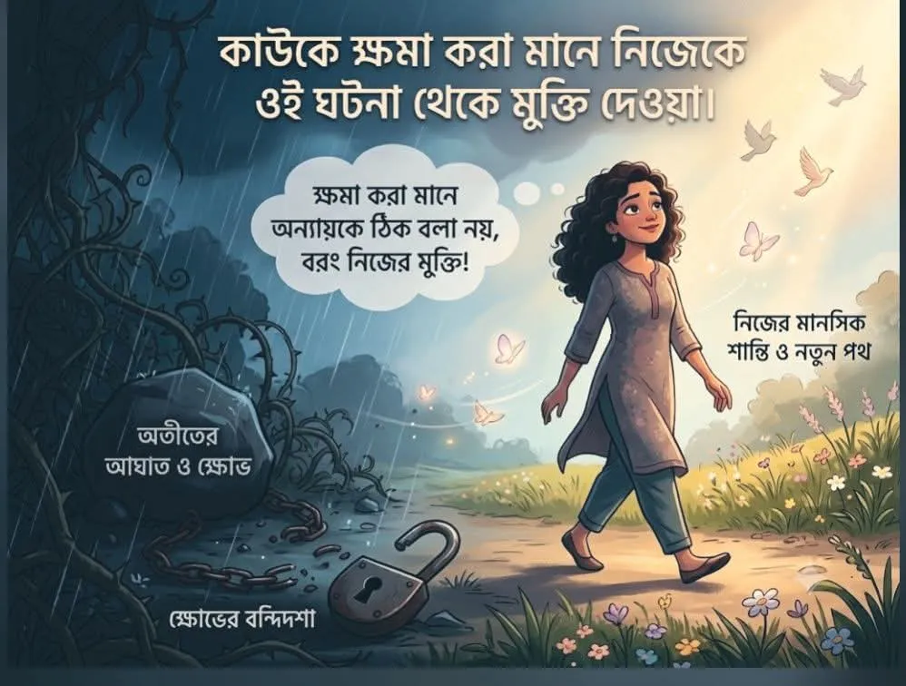 ক্ষমা, মানে নিজেকে মুক্ত করা