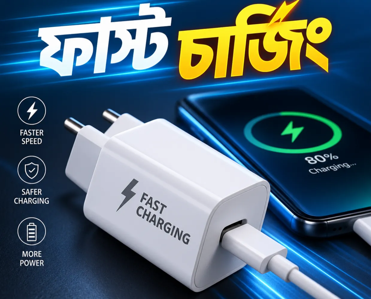 স্মার্টফোনের ফাস্ট চার্জিং প্রযুক্তি কি এবং কিভাবে কাজ করে?