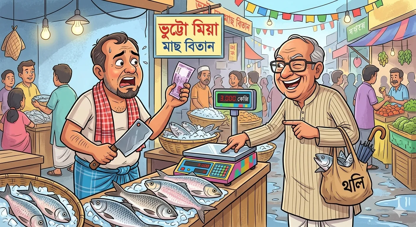 রুই মাছের ডিজিটাল দাম!