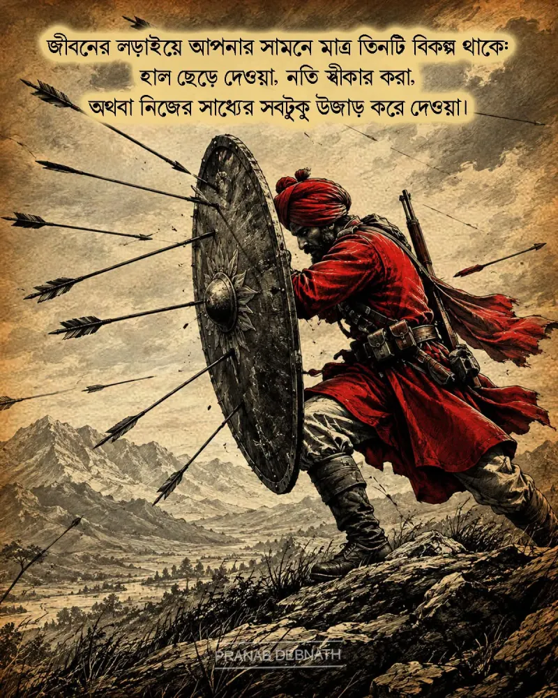 প্রতিকূলতার সামনে আত্মসমর্পণ