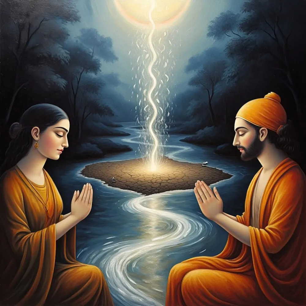 *"দুই তীরহারা নদী"*