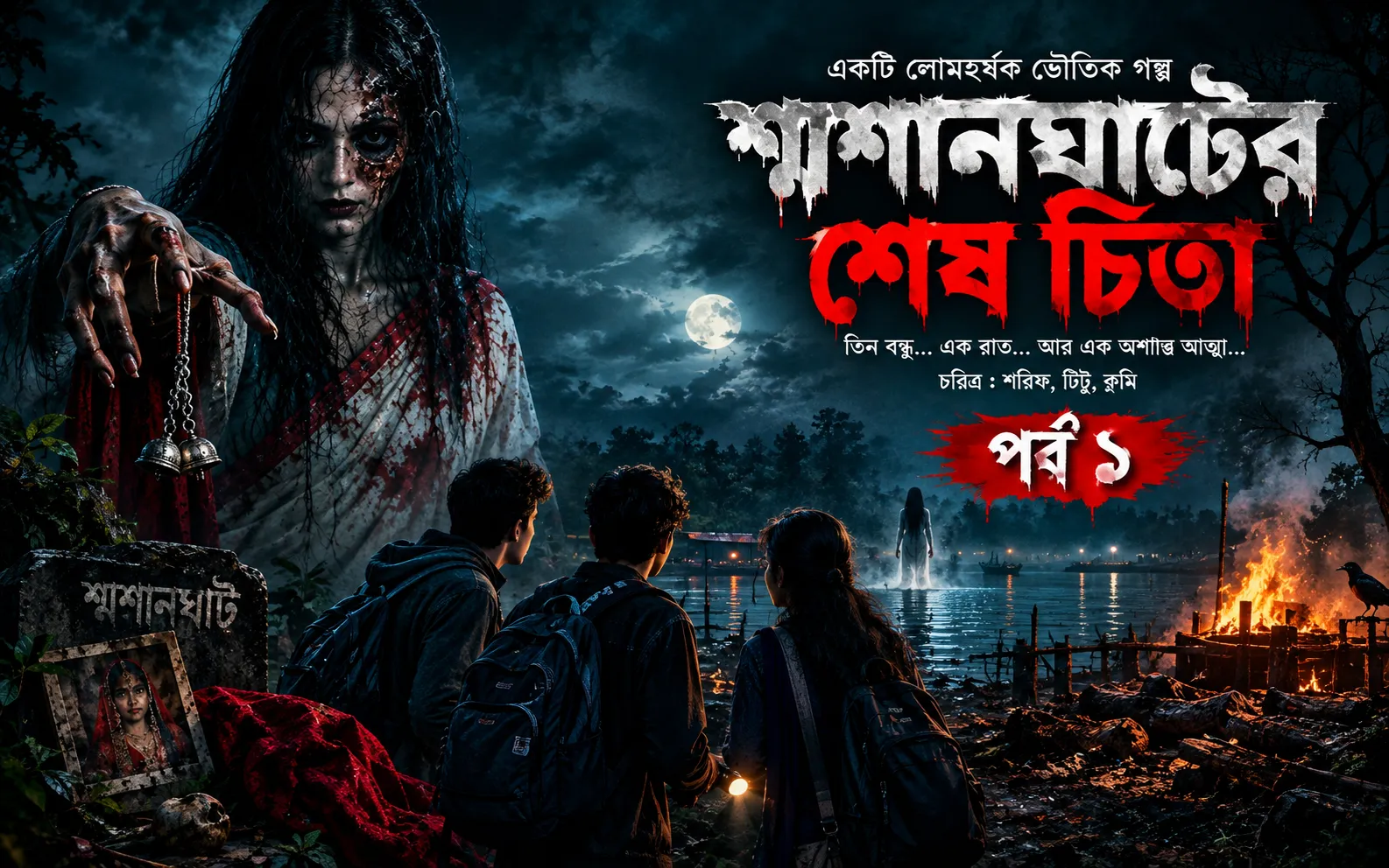 শ্মশানঘাটের শেষ চিতা "একটি লোমহর্ষক ভৌতিক গল্প"-পর্ব-১
