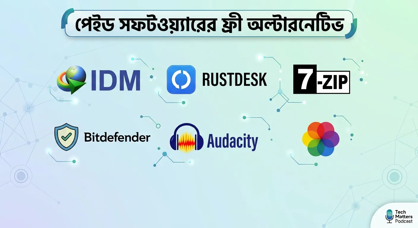 জনপ্রিয় ৬টি পেইড সফটওয়্যারের সেরা ফ্রী অল্টারনেটিভ।